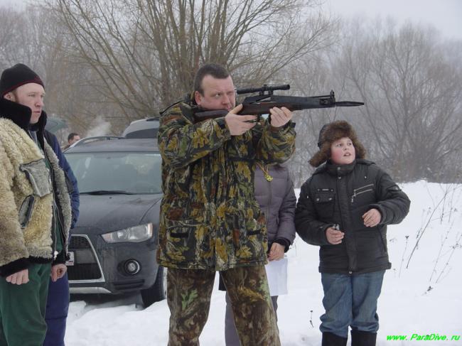 Декабрь 2010 года. Новогодние соревнования на реке Проня.