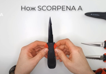 Обзор ножей SCORPENA A для подводной охоты