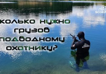 Сколько нужно грузов подводному охотнику?