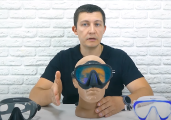 Маска для подводной охоты Marlin Raptor Black с просветленным стеклом