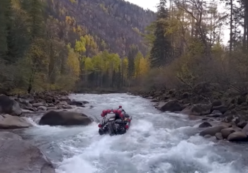 Подводная охота в горной реке Пезо